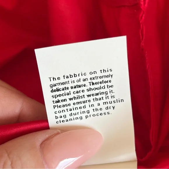 Rare Moschino 2008 Runway Silk Red Maxi Dress Puffball Bubble Hem Womens Size 8 - Picture 14 of 17